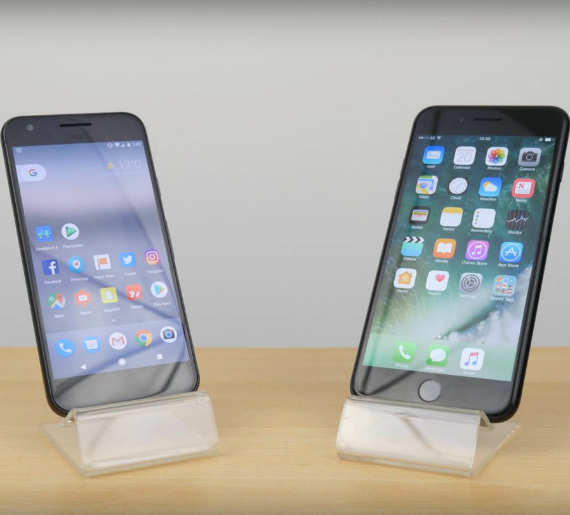 pixel vs iphone 7, Pixel vs iPhone 7 Plus: Speed test video