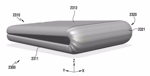 Samsung Galaxy X Project Valley patent renders show foldable device, Samsung: Μας έδειξε το πρώτο smartphone με αναδιπλούμενη οθόνη;