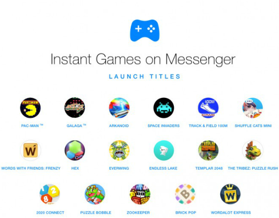 messenger instant games, Messenger: Το Facebook φέρνει instant games σε Android και iOS