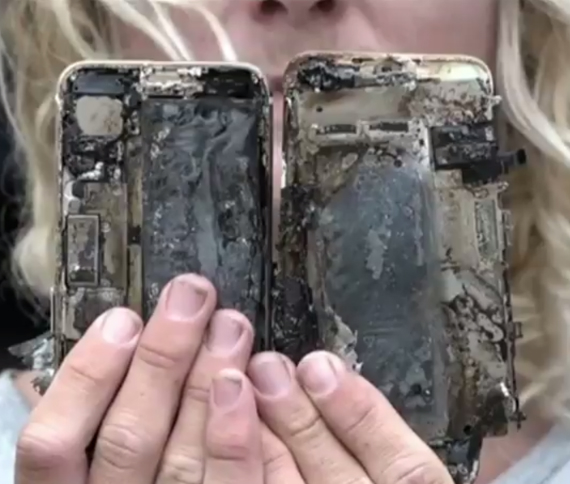 iphone 7 plus explodes, iPhone 7 Plus: Έπιασε φωτιά έπειτα από πτώση