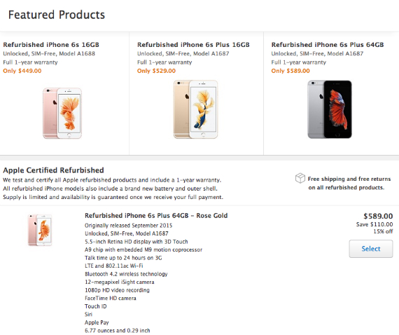 apple refurbished iphones, Η Apple πουλάει refurbished iPhone σε χαμηλότερες τιμές