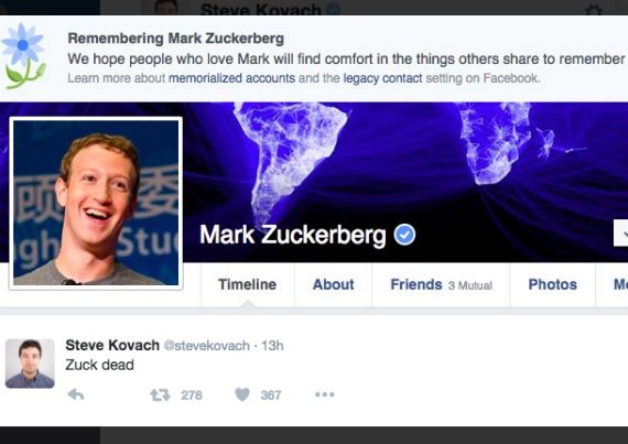 facebook dead users, Facebook: Tο μακάβριο λάθος με τους &#8220;νεκρούς&#8221; χρήστες