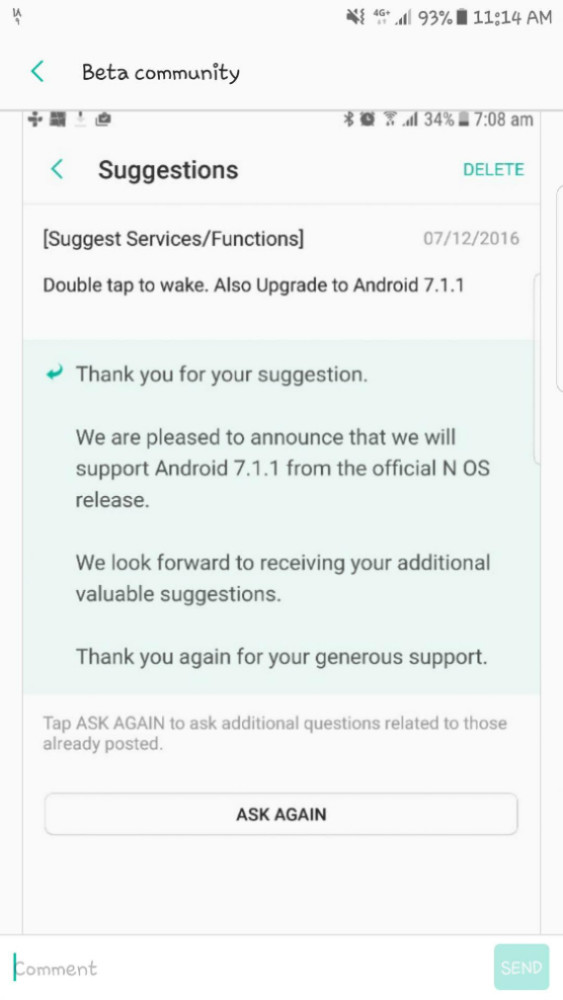 samsung android 1.1.1 nougat, Samsung Galaxy S7 &#038; S7 edge: Θα πάνε απευθείας σε Android 7.1.1 Nougat