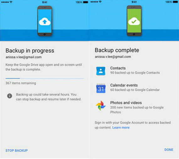Google Drive Migration iOS Android easy backup online, Google Drive: Νέο feature για εύκολη μετάβαση από iOS σε Android