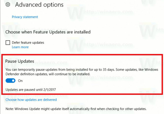 windows 10 automatic update, Windows 10: Η Microsoft θα επιτρέψει την παύση των αυτόματων updates
