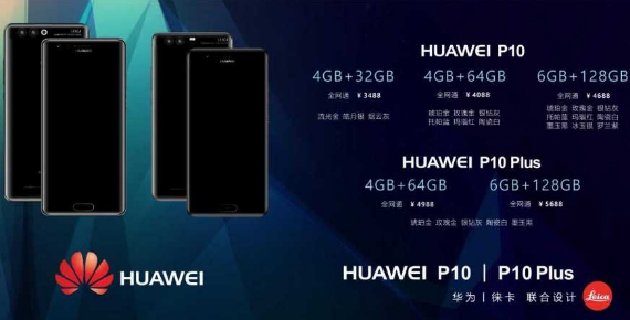 huawei p10 prices, Huawei P10 &#038; P10 Plus: Διέρρευσαν τιμές και εκδόσεις