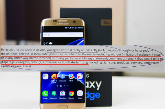 samsung galaxy s7 edge nda, Για να αλλάξει ελαττωματικό S7 edge, η Samsung ζήτησε σύμφωνο εχεμύθειας