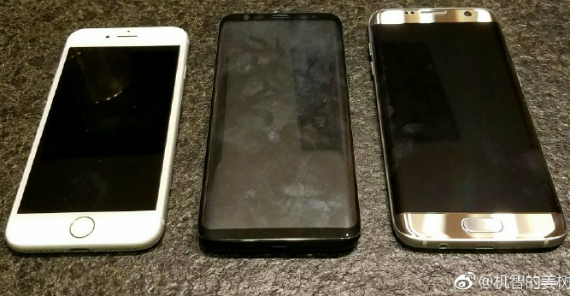 galaxy s8 iphone 7, Samsung Galaxy S8: Φωτογραφίζεται δίπλα στα iPhone 7 και S7 Edge