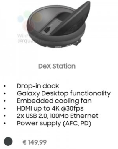 galaxy s8 desktop dock, Διέρρευσε το Desktop Dock του Galaxy S8 με ενσωματωμένο ανεμιστηράκι
