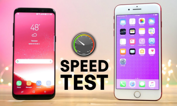 Galaxy S8 vs iPhone 7 Plus Speed test, Samsung Galaxy S8 vs iPhone 7 Plus: Speed test video