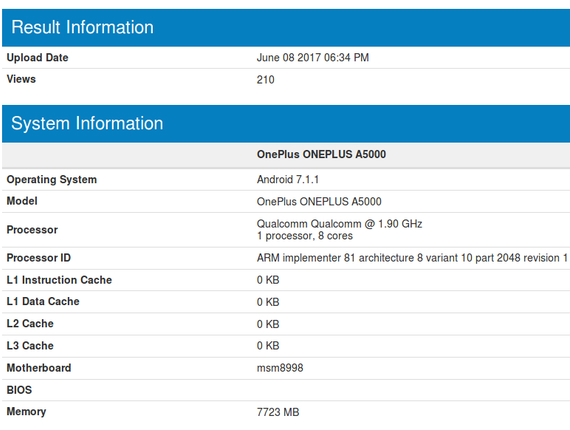 oneplus 5 8gb ram, OnePlus 5: Με μνήμη RAM 8GB στο Geekbench