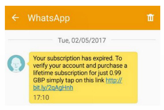 WhatsApp συνδρομή, WhatsApp: Scam ζητά από τους χρήστες χρήματα για ανανέωση συνδρομής