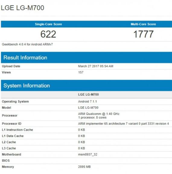 lg q6 geekbench, LG Q6 (G6 mini): Με Snapdragon 430 και 3GB RAM στο Geekbench