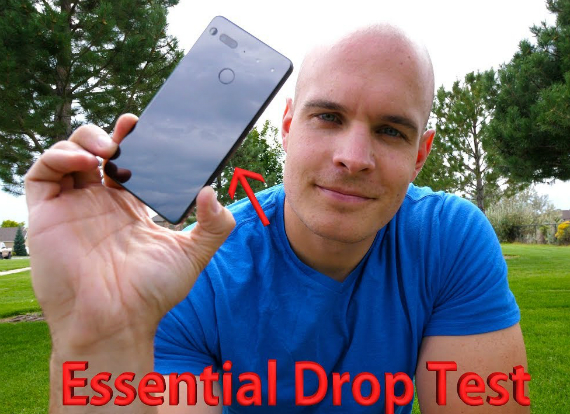 Essential Phone drop test, Essential Phone: Drop test με απρόσμενα αποτελέσματα [video]