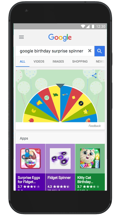 Google birthday, Η Google γιορτάζει τα 19α γενέθλιά της