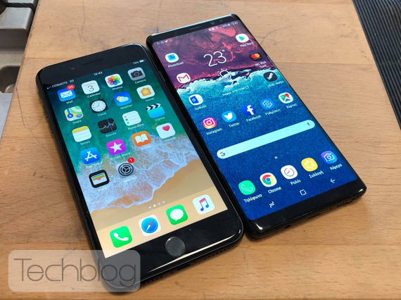iPhone 8 Plus ή Galaxy Note 8, iPhone 8 Plus ή Galaxy Note 8;