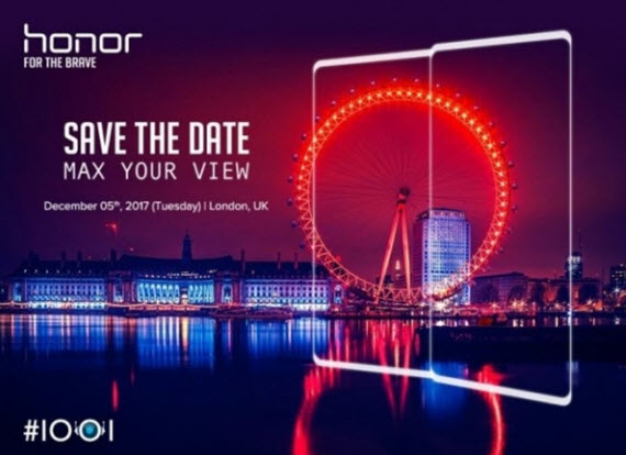 Huawei Honor V10 ανακοίνωση, Huawei Honor V10: Επίσημη ανακοίνωση στις 5 Δεκεμβρίου;