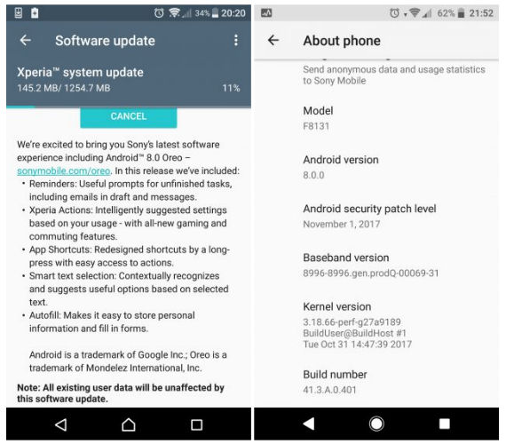 Sony Xperia X Performance android oreo, Sony Xperia X Performance: Αναβάθμιση σε Android Oreo