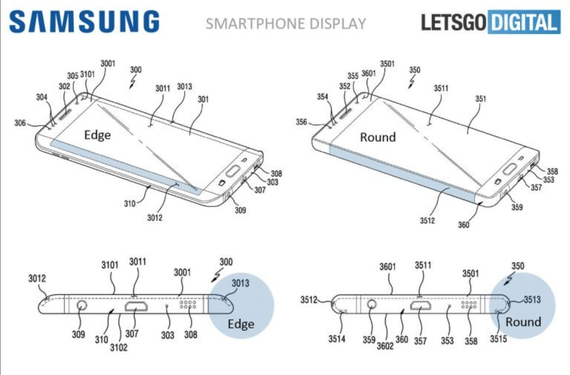 Samsung πατέντα edge οθόνη, Samsung: Πατέντα για smartphone με&#8230; ακόμα πιο edge οθόνη