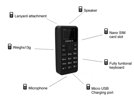 Zanco tiny T1 μικρότερο κινητό τηλέφωνο κόσμου, Zanco tiny T1: Το μικρότερο κινητό τηλέφωνο του κόσμου