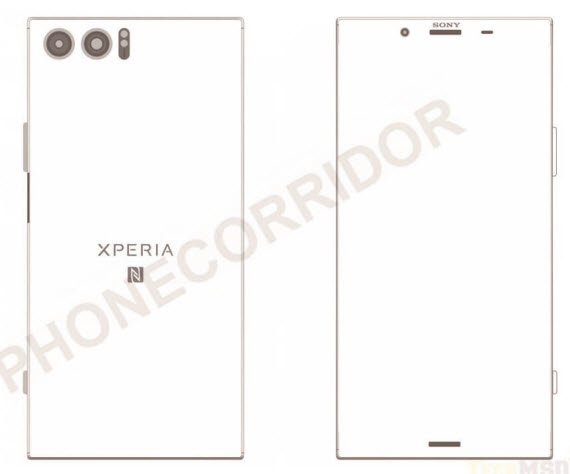 Sony Xperia XZ Pro schematics, Sony Xperia XZ Pro: Σχέδια με edge-to-edge οθόνη και διπλή κάμερα