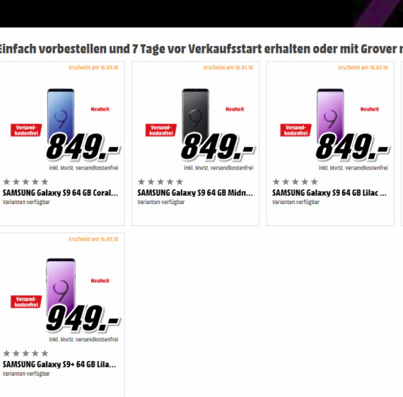 Samsung Galaxy S9 S9 Plus τιμή, Samsung Galaxy S9 και S9 Plus: Αυτή είναι η τιμή τους στην Ελλάδα
