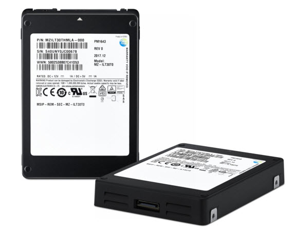 Samsung SSD 30TB, Samsung PMI1643: SSD με χωρητικότητα στα 30TB