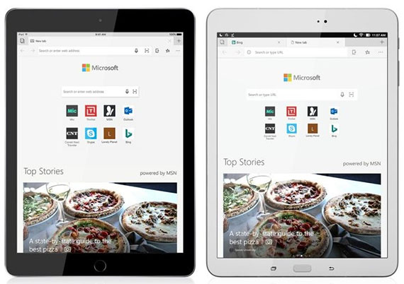 Edge, O Microsoft Edge διαθέσιμος σε iOS και Android συσκευές