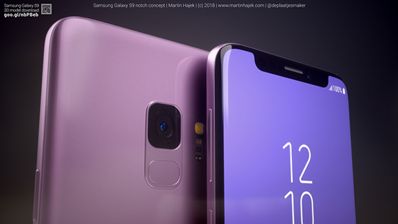 samsung galaxy s9 notch iphone x, Samsung Galaxy S9: Πως θα ήταν με notch a la iPhone X;