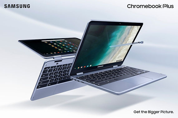 Samsung Chromebook Plus (V2), Samsung Chromebook Plus (V2) με 12.2 ιντσών 1080p touchscreen οθόνη και γραφίδα