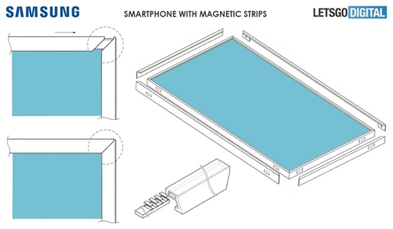 πατέντα samsung σχεδιασμό smartphone χωρίς bezels, Πατέντα της Samsung δείχνει σχεδιασμό smartphone χωρίς bezels βασισμένο σε μαγνήτες