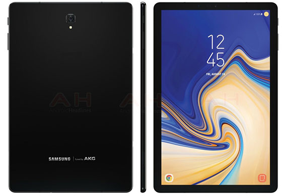 Galaxy Tab S4, Samsung Galaxy Tab S4: Διέρρευσαν press renders με λεπτά bezels