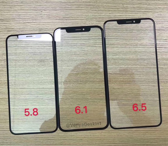 real life φωτογραφία οθόνη τρία διαφορετικά μεγέθη iphone, Real-life φωτογραφία δείχνει τρεις διαφορετικές οθόνες για τα iPhone (2018);
