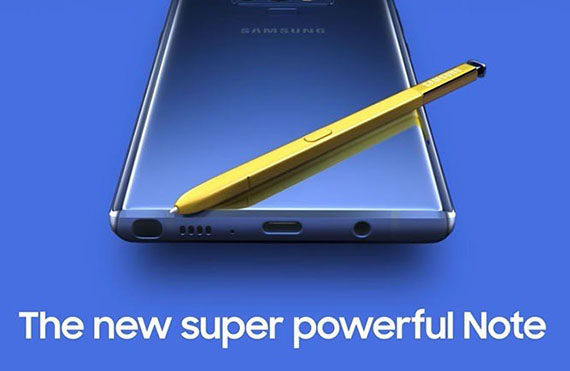 Galaxy Note 9, Galaxy Note 9: Επίσημο με οθόνη 6,4’’, αναβαθμισμένο S Pen, μπαταρία 4000 mAh και dual κάμερα