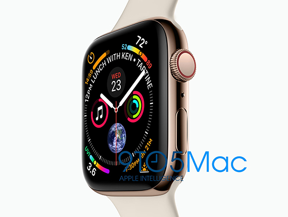 apple watch series 4 μεγάλη ανάλυση οθόνη λεπτά bezel, Apple Watch Series 4 με μεγαλύτερη ανάλυση οθόνης και λεπτά bezel;