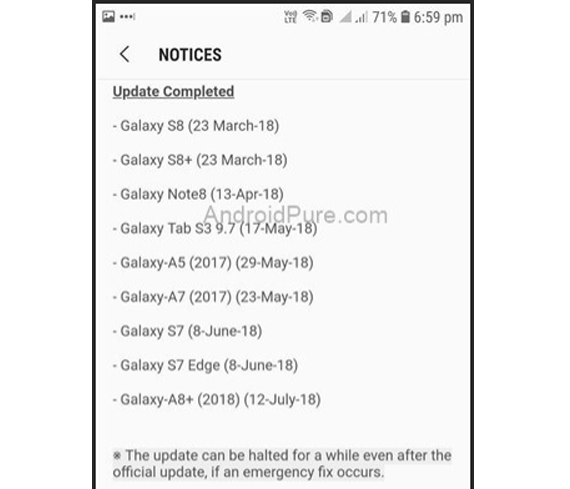 αναβάθμιση mid range smartphone samsung android oreo 2019, Μέχρι το Μάρτιο του 2019 οι αναβαθμίσεις των mid-range Samsung smartphone σε Android Oreo
