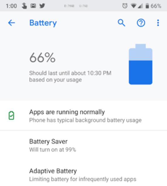λάθος google android pie battery saver 99%, Η Google ενεργοποίησε το Battery Saver όταν η μπαταρία φτάνει στο 99% στο Android Pie κατά λάθος