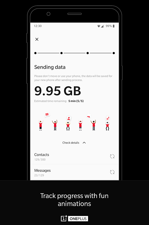 OnePlus Switch αναβαθμίστηκε μεταφορά αρχείων, OnePlus Switch για εύκολη μεταφορά δεδομένων από άλλα Android smartphone σε κάποιο της OnePlus