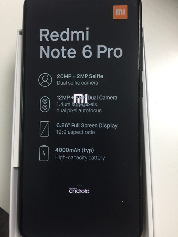 xiaomi redmi note 6 pro snapdragon 660 4gb ram, Redmi Note 6 Pro με Snapdragon 660, οθόνη 6.26&#8243;, 4GB RAM, διπλές κάμερες και μπαταρία 4000mAh;