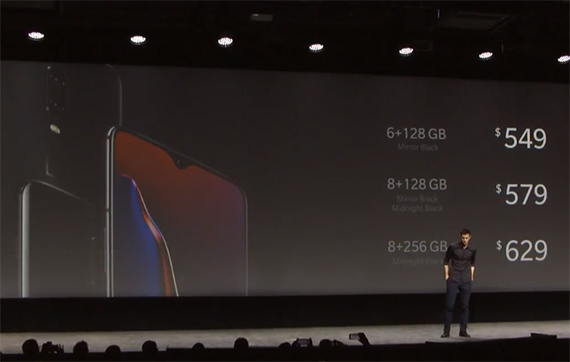 oneplus 6t επίσημο flagship χαρακτηριστικά, OnePlus 6T: Επίσημο με οθόνη 6.41&#8243;, in-dislay αναγνώστη αποτυπωμάτων, Sd 845, 6GB/8GB RAM και μπαταρία 3700mAh από 549 δολάρια
