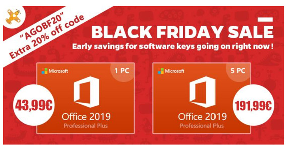 Black Friday 2018: Αποκτήστε Windows 10 Pro και Office 2016 Pro με επιπλέον έκπτωση μέχρι και 20%, Black Friday 2018: Αποκτήστε Windows 10 Pro και Office 2016 Pro με επιπλέον έκπτωση μέχρι και 20%