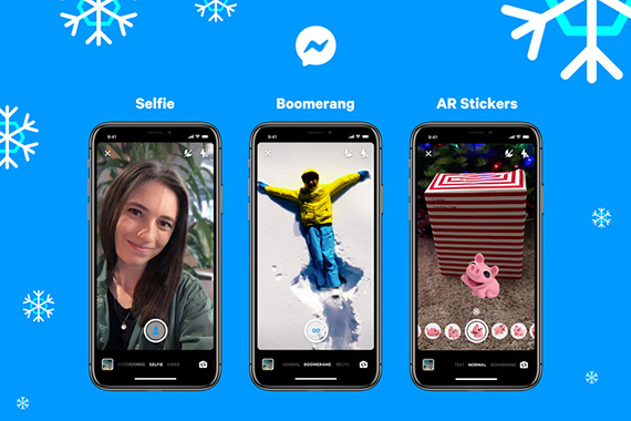 Facebook Messenger αναβαθμίζεται AR stickers υποστήριξη Boomberang, Το Facebook Messenger αναβαθμίζεται με AR stickers, selfie mode και υποστήριξη του Boomberang