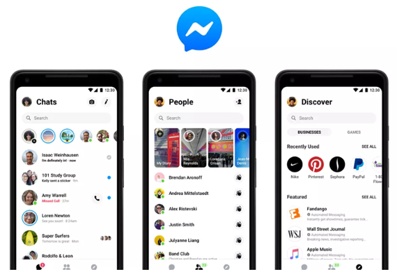Facebook Messenger, Facebook Messenger: Ολοκληρώθηκε ο επανασχεδιασμός του και η νέα εφαρμογή είναι διαθέσιμη για όλους
