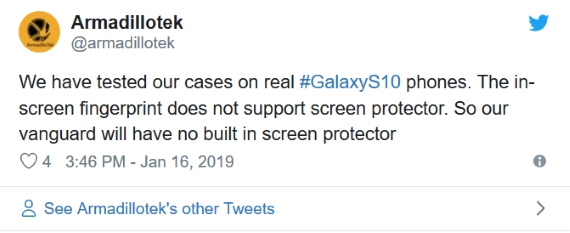 Galaxy s10 fingerprint, Δημοσίευμα υποστηρίζει πως το Galaxy S10 δεν θα υποστηρίζει inscreen Fingerprint αν μπει τζαμάκι