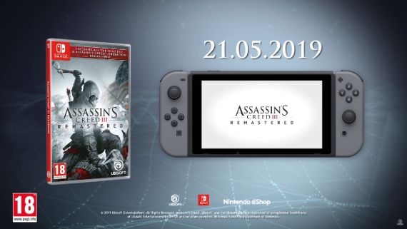 Assassin's Creed III Nintendo, Nintendo Switch: Έρχεται το remake του Assassin&#8217;s Creed III