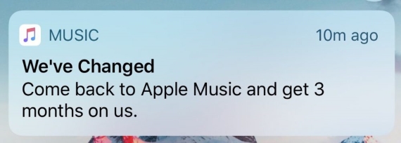 Apple music, Η Apple προσπαθεί να αυξήσει το μερίδιο αγοράς της Apple Music με Free Trials
