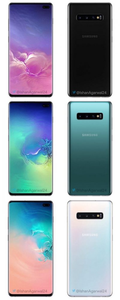 χρώματα των Galaxy S10, Όλα τα διαθέσιμα χρώματα των Galaxy S10 στο πιάτο σας