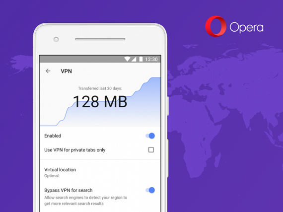 , Opera browser: Νέα υπηρεσία VPN για την beta έκδοση