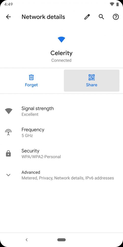 Android Q, Android Q: Με χρήση QR code, NFC ή Bluetooth LE, η σύνδεση στα WiFi δίκτυα