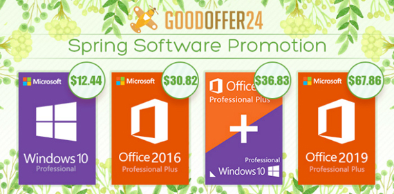 GoodOffer 24, Goodoffer24 Spring Sale: Προσφορές για Windows Pro, Office 2016 Pro και άλλα